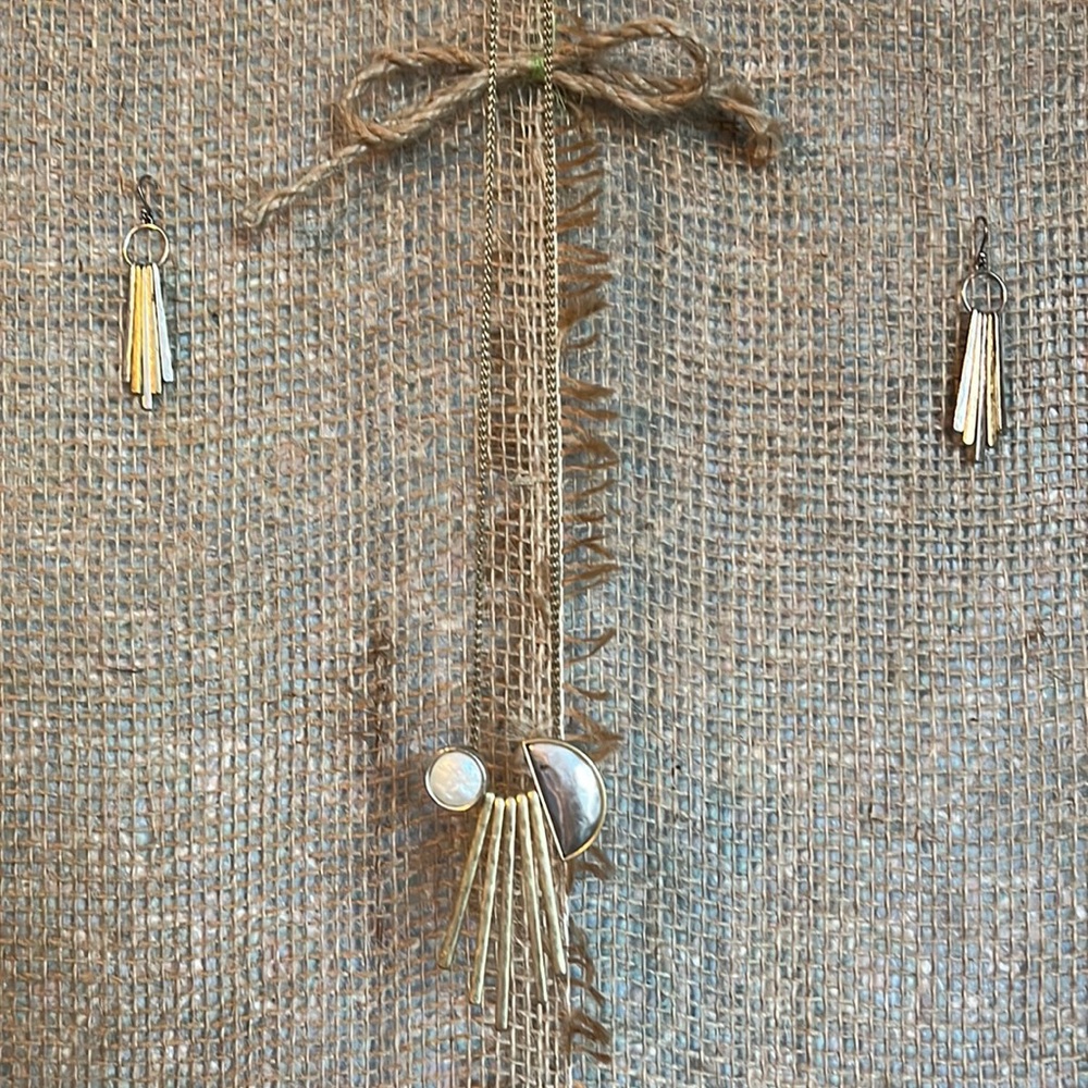 Lucky Brand necklace and earrings